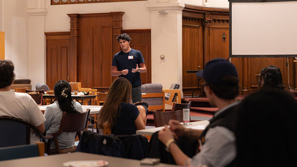 Martin Almeida ’25 pitched NEXT, a fintech opening investing to everyone.