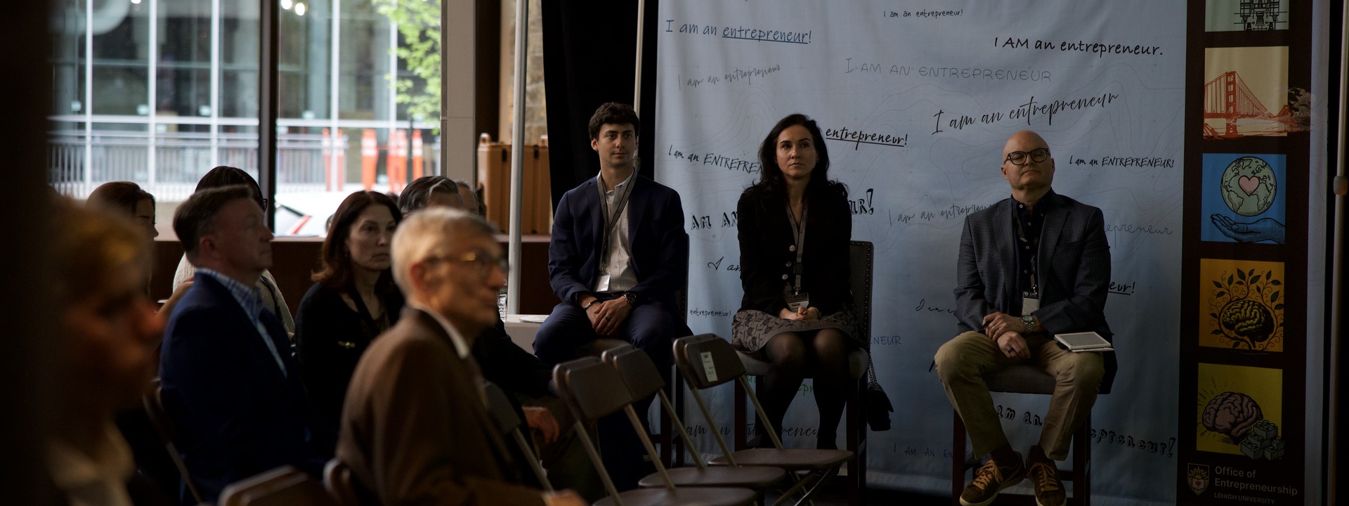 judges listen to Finalist pitches