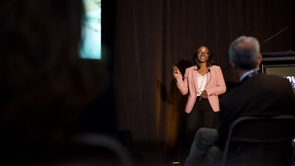 Jennifer Maxwell pitches her venture Ciatta at Innovate! Celebrate!