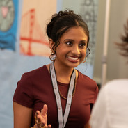 Mahi Patel ’29 is an entrepreneur pitching during Baker Institute Hatchery Demo Day
