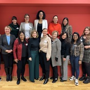 group shot of Lehigh &amp; TU Dortman entrepreneurship faculty &amp; staff